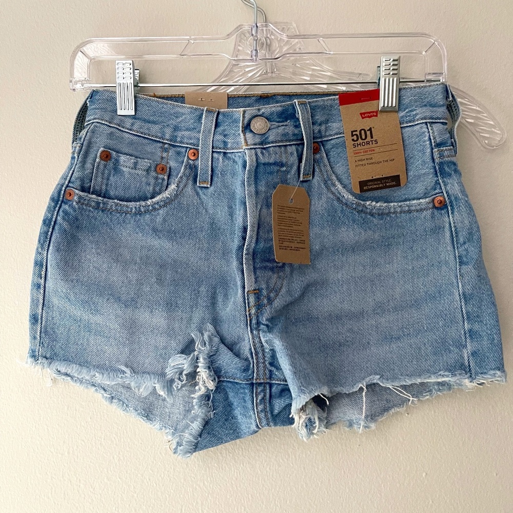 Levi's Women's Light Blue Jean Shorts